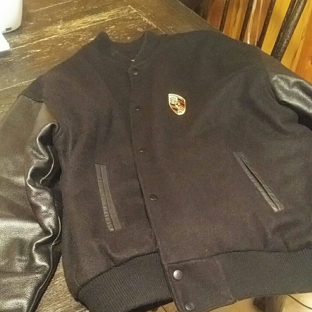 Mens authentic Porsche varsity jacket